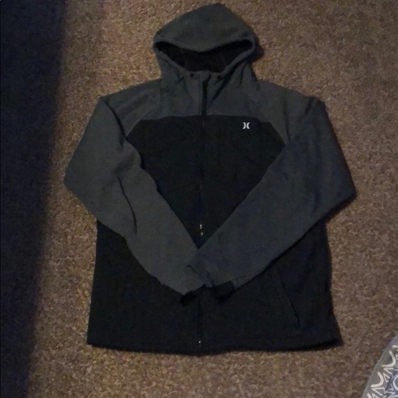 hurley zip up hoodie mens